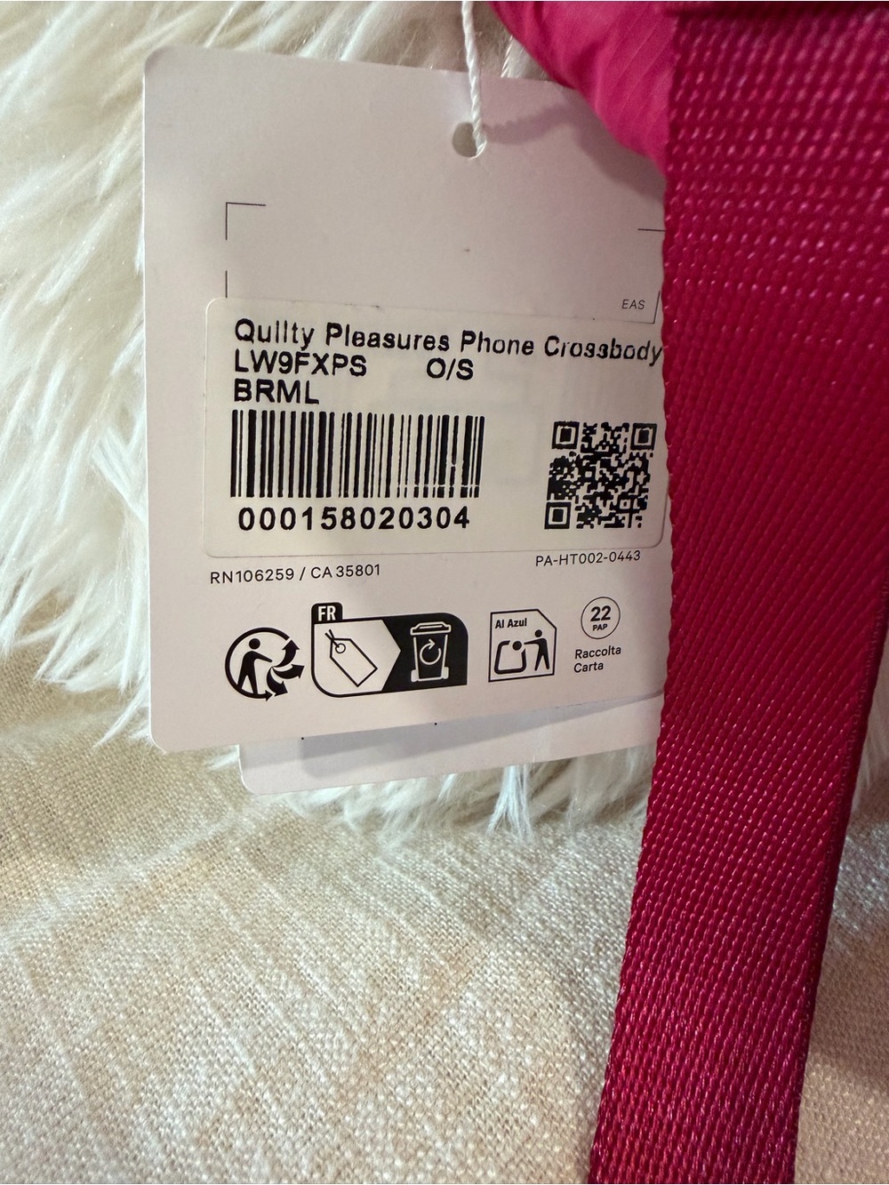lululemon athletica Pink Quilted Pleasures Phone/waterbottle Crossbody Bag - Picture 4 of 5